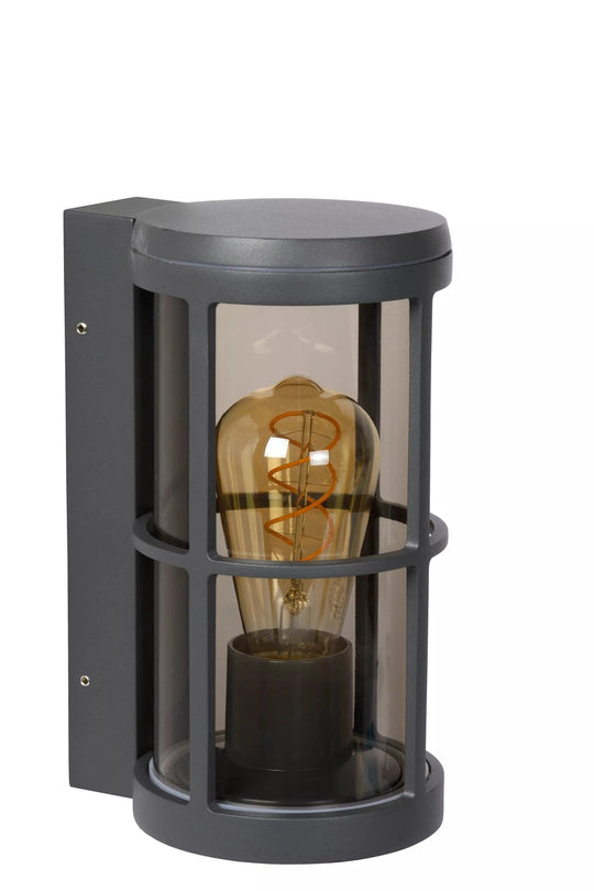 Navi vegglampe utendørs IP54 E27 - Antrasitt-Utebelysning vegg klassisk-Lucide-Antrasitt-LC27802/01/29-Lightup.no
