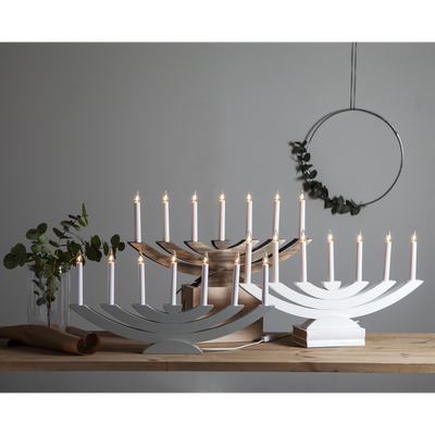 Navida adventsstake - Brun-Julebelysning adventsstake-Star Trading-219-07-Lightup.no