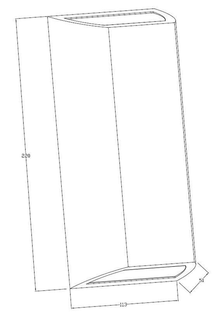 Nemi vegglampe utendørs opp/ned 2x4W IP65 3000K dimbar - Grafitt grå-Utebelysning vegg opp og ned-NorDesign-Grafitt-202205820-Lightup.no
