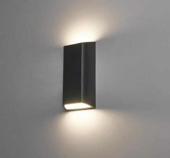 Nemi vegglampe utendørs opp/ned 2x4W IP65 3000K dimbar - Grafitt grå-Utebelysning vegg opp og ned-NorDesign-Grafitt-202205820-Lightup.no