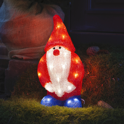Nisse i akryl - 36 cm-Julebelysning dekor og pynt ute-Konstsmide-6242-103-Lightup.no