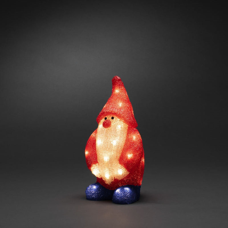 Nisse i akryl - 36 cm-Julebelysning dekor og pynt ute-Konstsmide-6242-103-Lightup.no