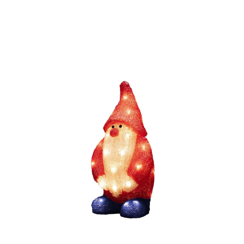 Nisse i akryl - 36 cm-Julebelysning dekor og pynt ute-Konstsmide-6242-103-Lightup.no