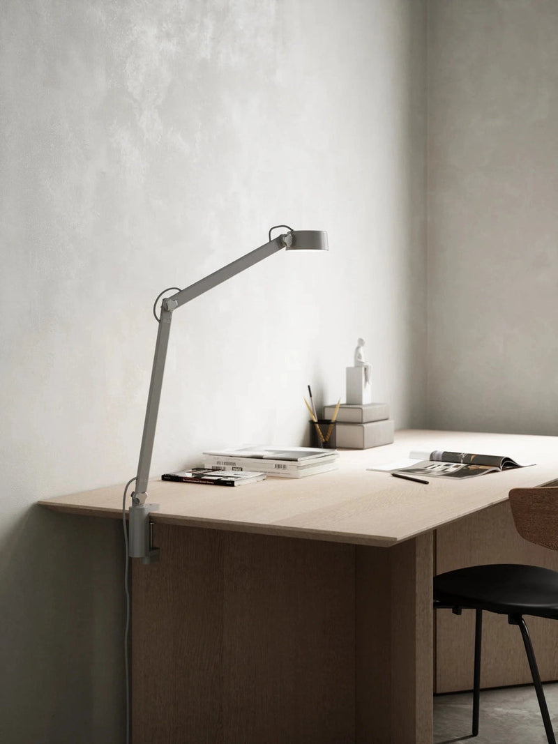 Nobu bord/vegglampe 9W LED dimbar - Grå-Bordlamper-DFTP-2120405010-Lightup.no