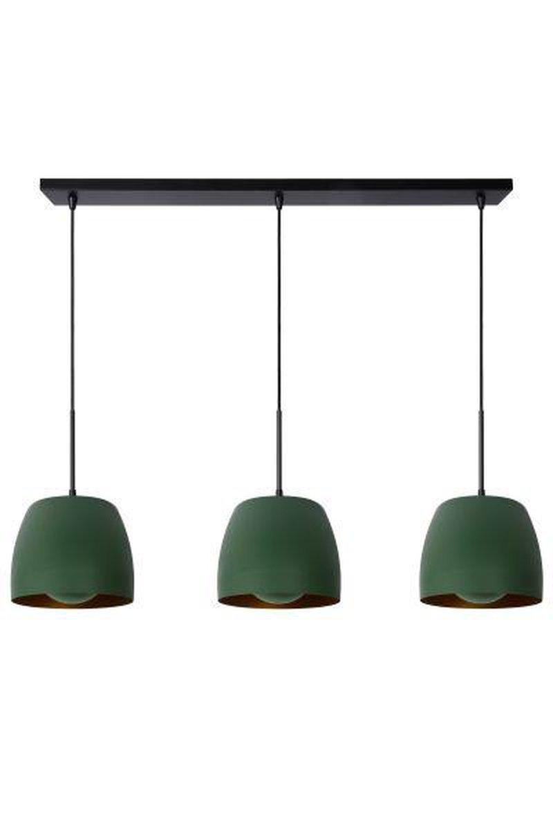 Nolan takpendel 3 lys - Grønn-Takpendler-Lucide-LC30488/03/33-Lightup.no