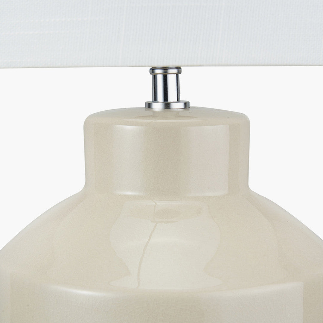 Nora bordlampe 44,5 cm - Hvit/Kremfarget-Bordlamper-Pacific Lifestyle-30-933-C-Lightup.no