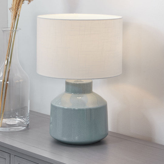 Nora bordlampe 44,5 cm - Lysblå/Hvit-Bordlamper-Pacific Lifestyle-Blå / Hvit-30-932-C-Lightup.no