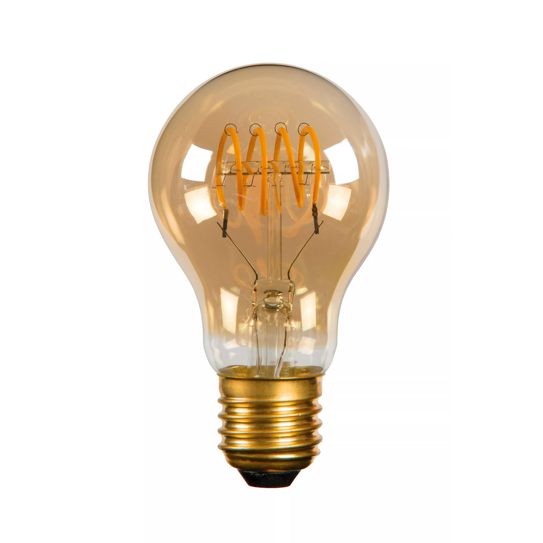 Normal E27 Filament Vintage LED 5W 2200K dimbar 60 mm - Amber-LED-pære E27 sokkel-Lucide-Amber-LC49042/05/62-Lightup.no