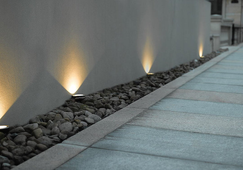 Nybo uplight utendørs IP67 9W 3000K - Rustfritt stål-Utebelysning uplight-Malmbergs-9977057-Lightup.no