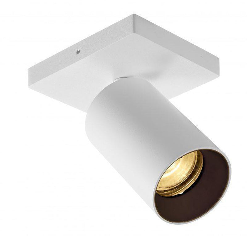 OZ K1 taklampe med 1 spott - hvit/Svart-Taklamper-NorDesign-774490106-Lightup.no