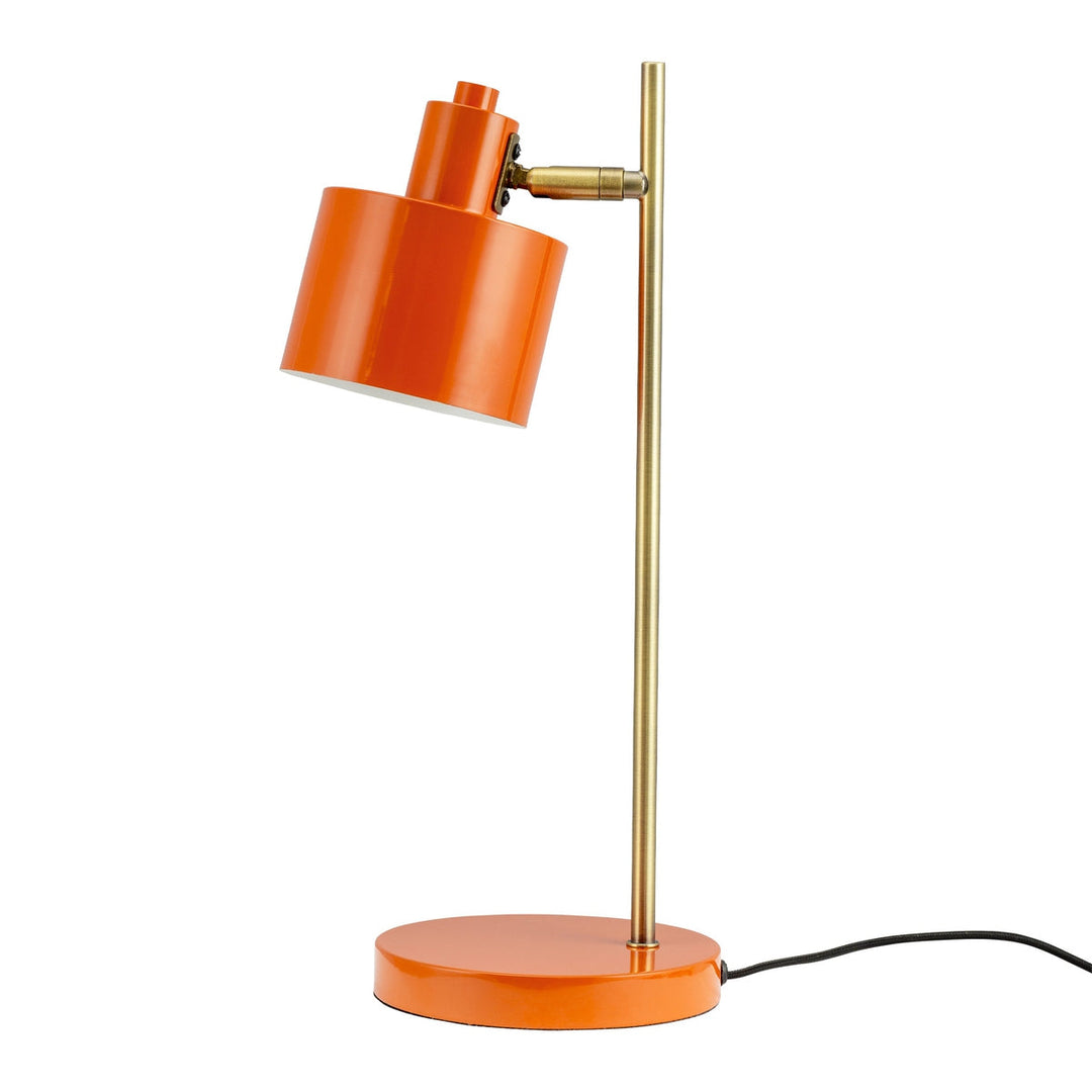 Ocean bordlampe - Orange/Messingfarget-Bordlamper-Dyberg Larsen-DL-7117-Lightup.no