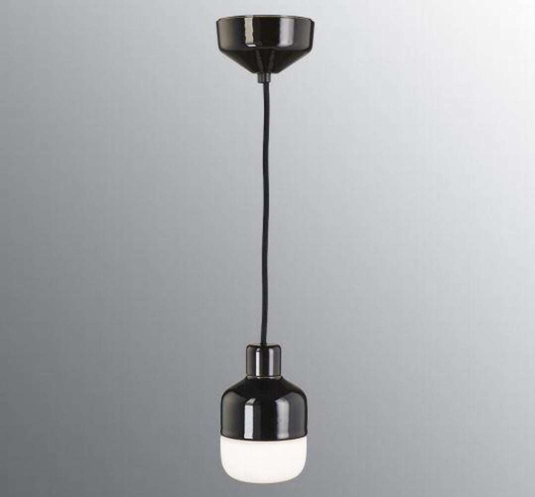 Ohm Pendel 100/155 - Svart/Opal glass-Takpendler-Ifø Electric-8321-200-16-Lightup.no