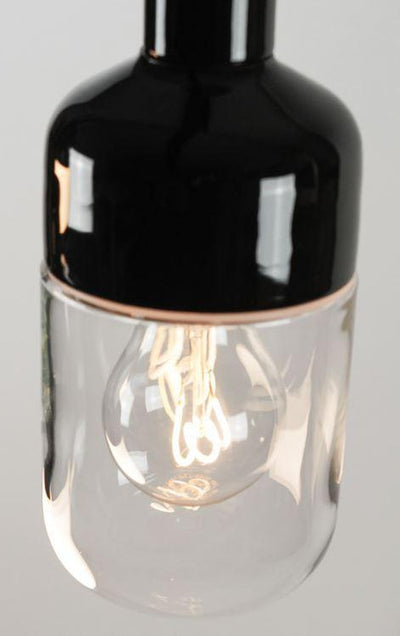 Ohm Pendel 100/215 - Svart/Klart glass-Takpendler-Ifø Electric-8322-510-16-Lightup.no