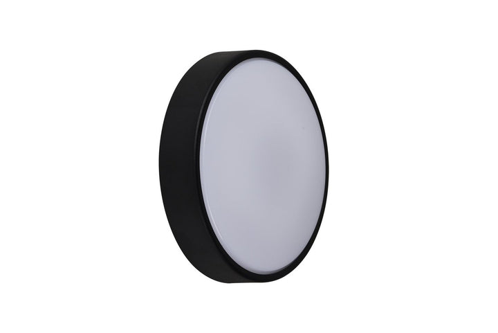Oliver round vegglampe utendørs IP54 - Svart-Utebelysning vegg veggskjold-Nordlux-Svart-2218261003-Lightup.no