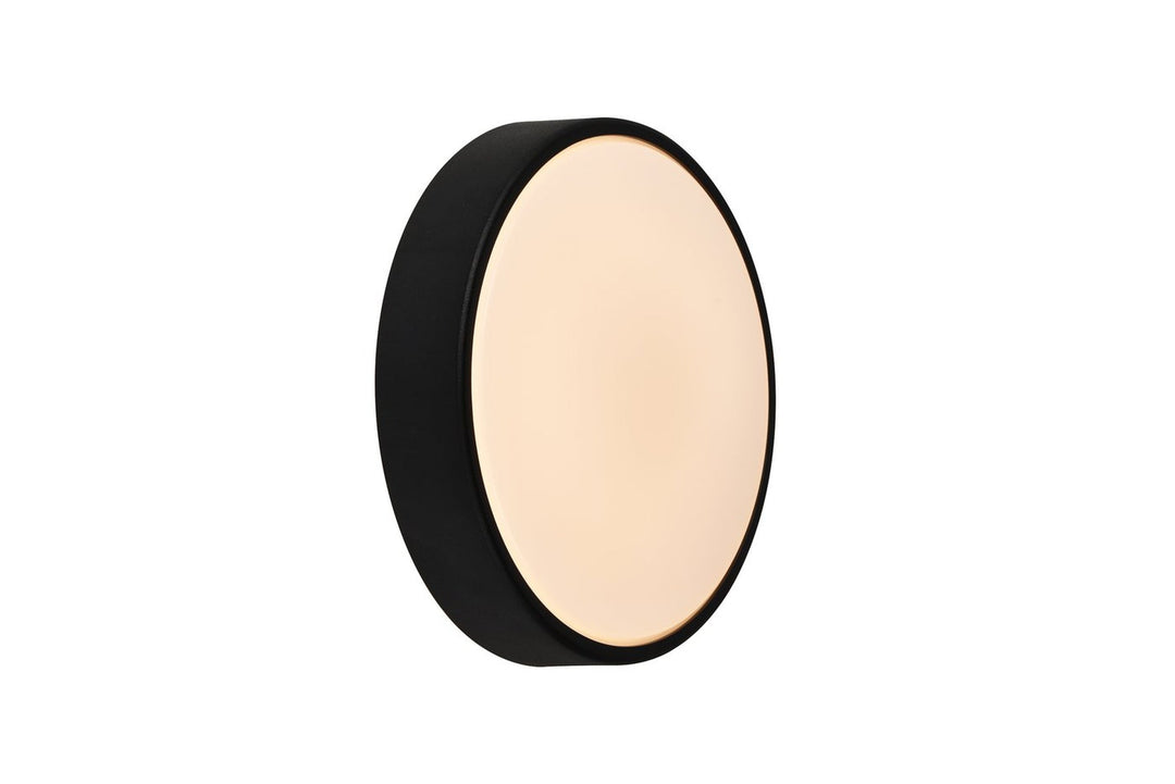 Oliver round vegglampe utendørs IP54 - Svart-Utebelysning vegg veggskjold-Nordlux-Svart-2218261003-Lightup.no