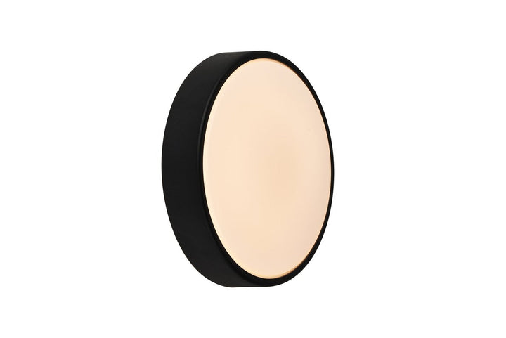 Oliver round vegglampe utendørs IP54 - Svart-Utebelysning vegg veggskjold-Nordlux-Svart-2218261003-Lightup.no