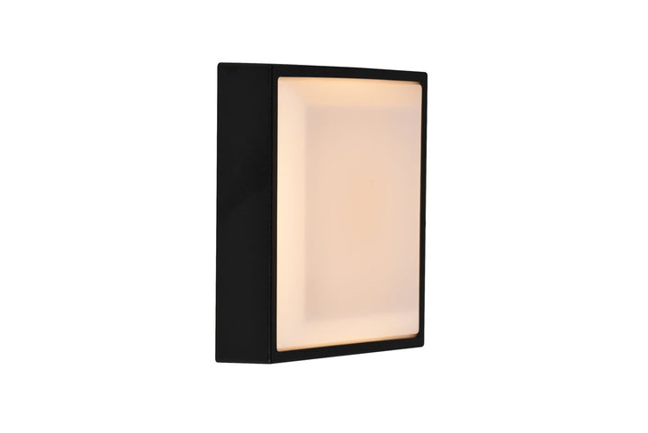Oliver square vegglampe utendørs IP54 - Svart-Utebelysning vegg veggskjold-Nordlux-Svart-2218251003-Lightup.no