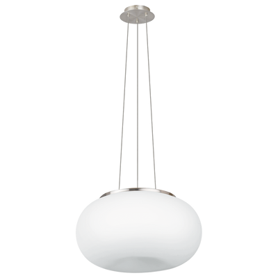 Optica takpendel 44,5 cm - Matt krom / Opal glass-Takpendler-Eglo-86815-Lightup.no
