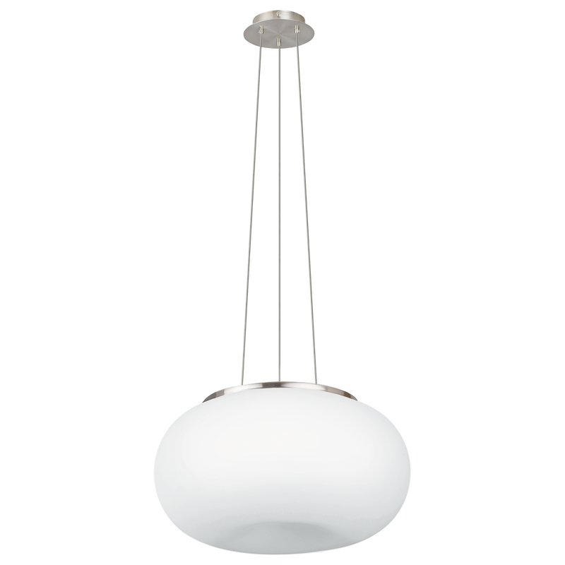 Optica takpendel 44,5 cm - Matt krom / Opal glass-Takpendler-Eglo-86815-Lightup.no