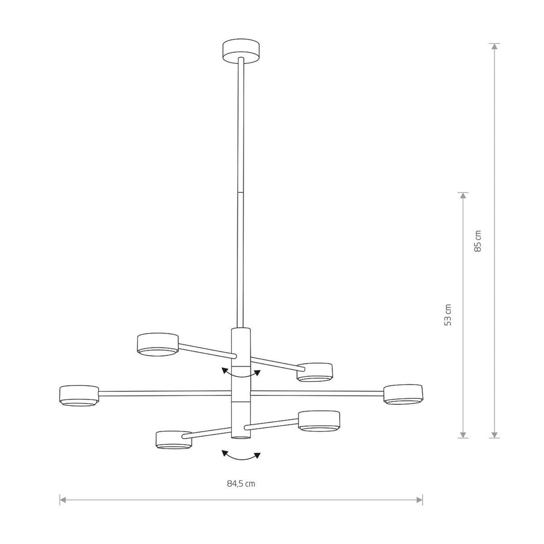 Orbit taklampe 6 - Hvit-Taklamper-Nowodvorski-Hvit-N-7942-Lightup.no