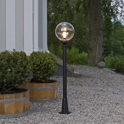 Orion stolpe 118cm - Svart-Utebelysning stolpe-Konstsmide-498-750-Lightup.no