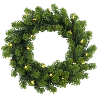 Orsa julekrans med lys 50 cm 20-lys varmhvit-Julebelysning dekor og pynt ute-Star Trading-612-70-Lightup.no