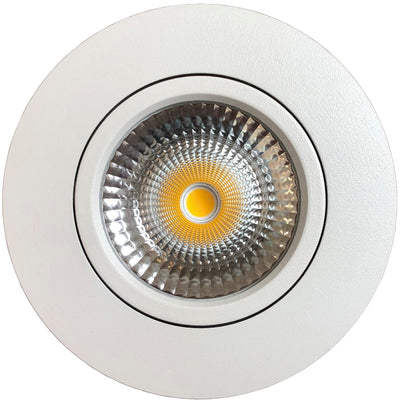 Out tiltbar lavtbyggende downlight utendørs 11W 3000K IP65 RA90 dimbar - Hvit-Downlight lavtbyggende-NorDesign-890901106-Lightup.no