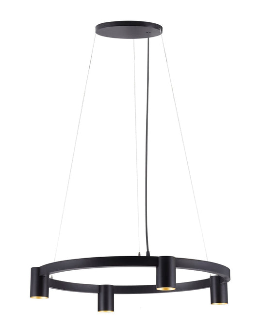 Oz K4 circular takpendel 60 cm - Svart/Gullfarget-Takpendler-NorDesign-Svart / Gull-104490605-Lightup.no