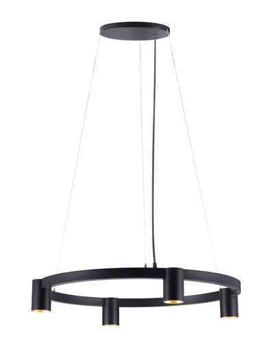Oz K4 circular takpendel 60 cm - Svart/Gullfarget-Takpendler-NorDesign-104490605-Lightup.no
