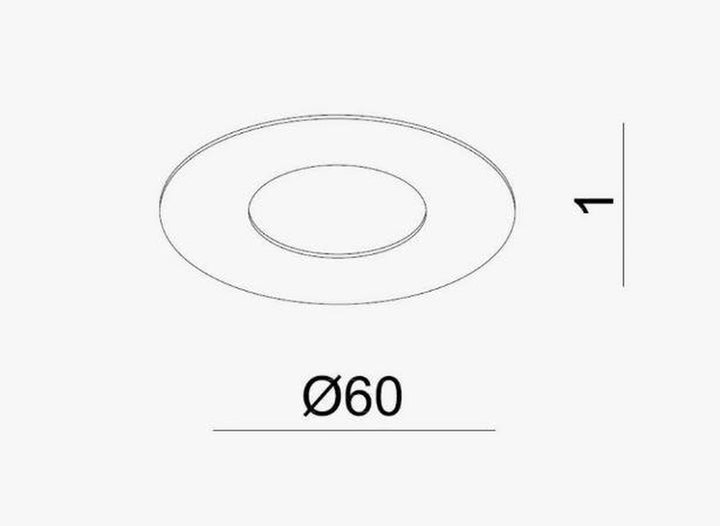 Oz Mounting plate, sand white (for OZ recessed spot)-Taklamper-NorDesign-Sand-444491006-Lightup.no