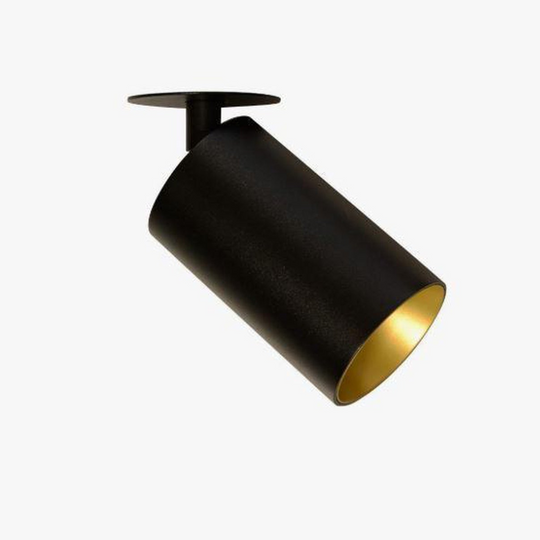 Oz Recessed downlight spot - sand Svart/gull-Taklamper-NorDesign-Svart / Gull-584490105v2-Lightup.no