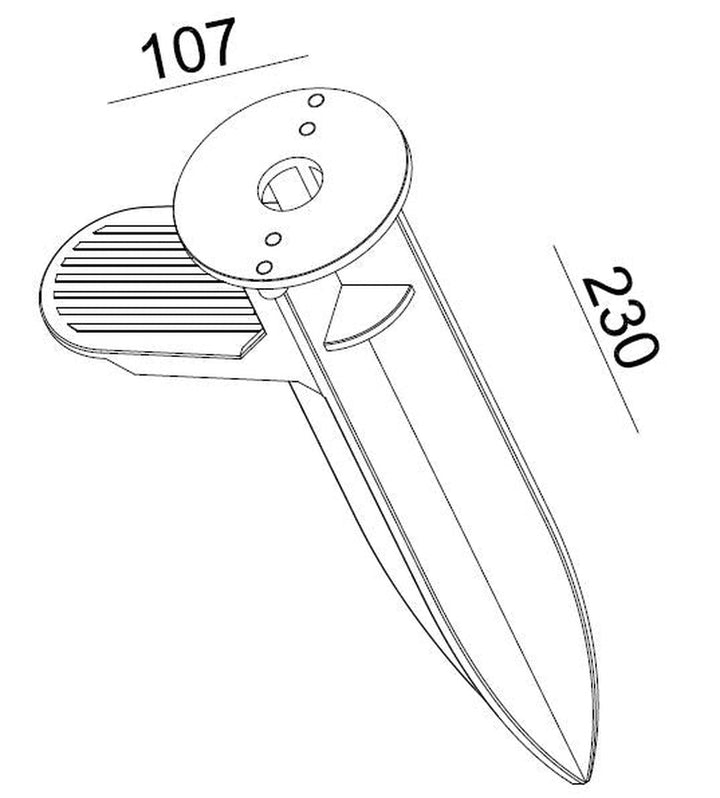Oz jordspyd til uplight-Utebelysning uplight-NorDesign-Svart-394490005-Lightup.no