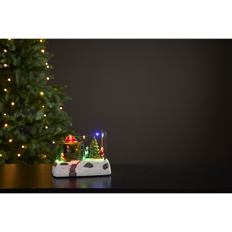 Panorama Iceville juletreutsalg - Batteridrevet-Julebelysning dekor og pynt-Star Trading-992-49-Lightup.no