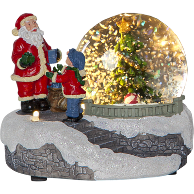 Panorama Winterville m/nisse og tre juledekorasjon-Julebelysning dekor og pynt-Star Trading-992-44-Lightup.no