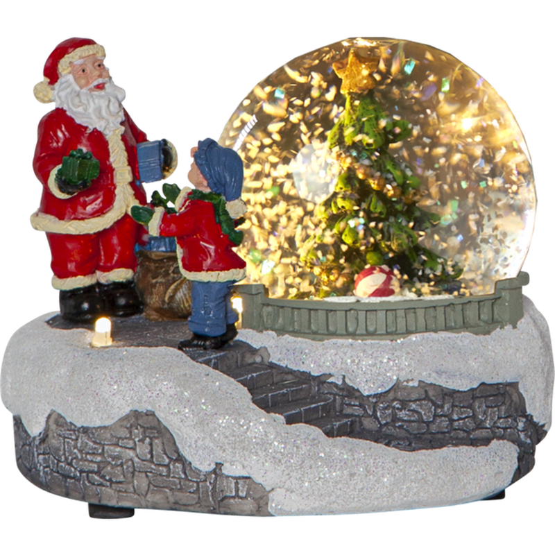 Panorama Winterville m/nisse og tre juledekorasjon-Julebelysning dekor og pynt-Star Trading-992-44-Lightup.no