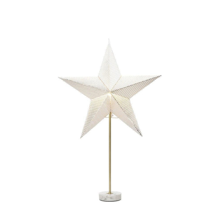 Papirstjerne med marmor-Julebelysning adventstjerne-Konstsmide-Sølv-1760-320-Lightup.no