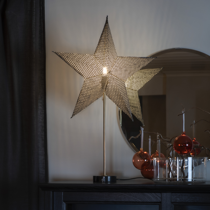 Papirstjerne med marmor-Julebelysning adventstjerne-Konstsmide-1760-770-Lightup.no