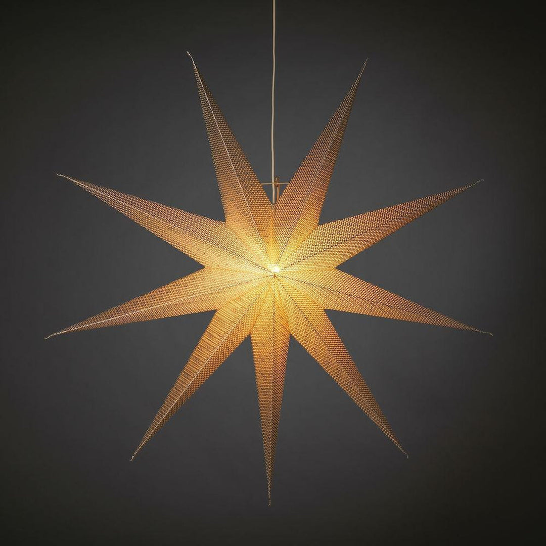Pappstjerne 115 cm - Messingfarget-Julebelysning adventstjerne-Konstsmide-5902-830-Lightup.no