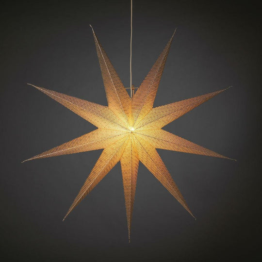 Pappstjerne 115 cm - Messingfarget-Julebelysning adventstjerne-Konstsmide-5902-830-Lightup.no