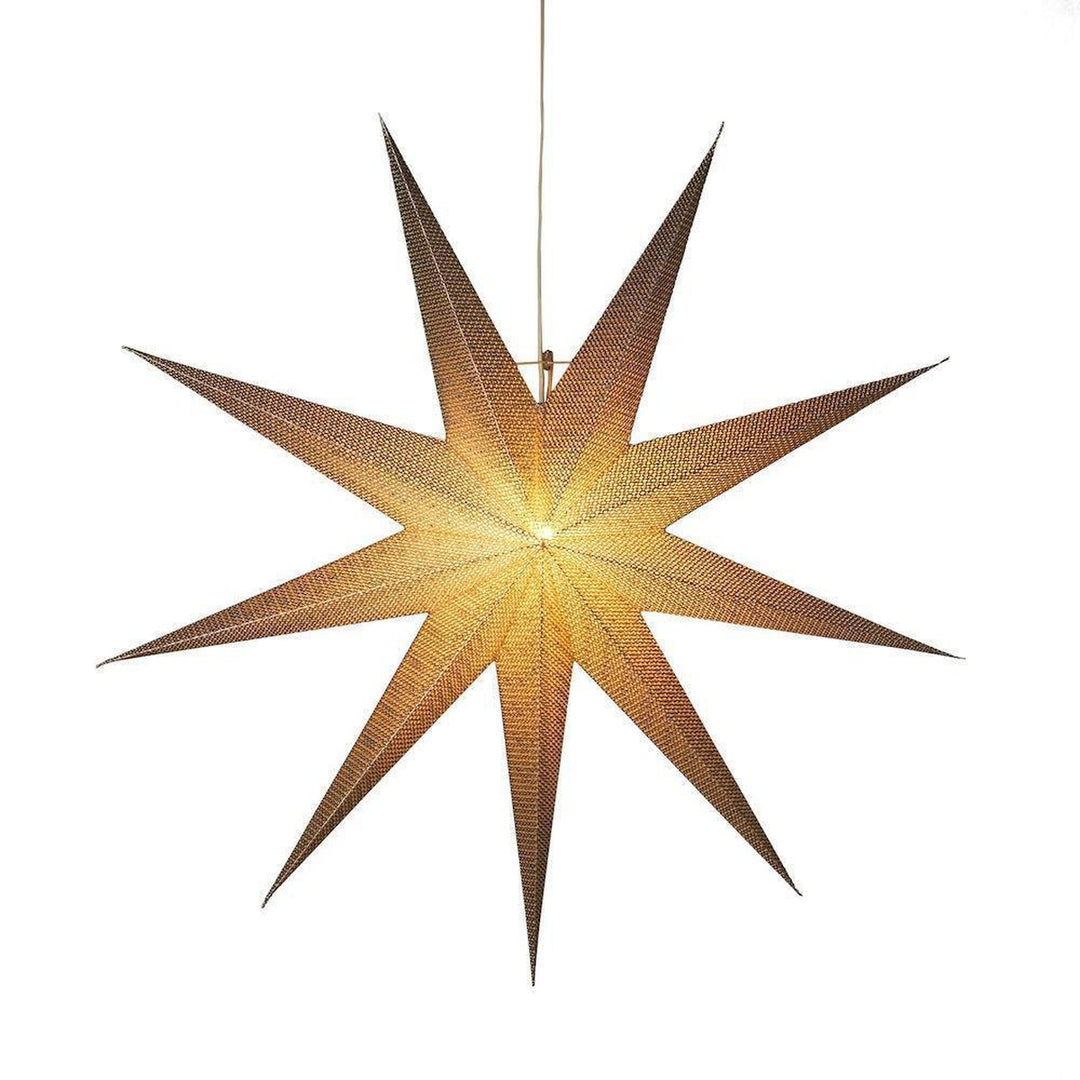 Pappstjerne 115 cm - Messingfarget-Julebelysning adventstjerne-Konstsmide-5902-830-Lightup.no