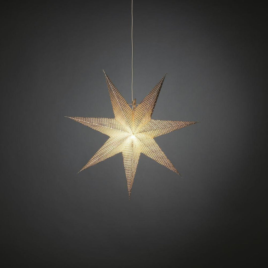 Pappstjerne 60 cm - Sølv-Julebelysning adventstjerne-Konstsmide-5900-300-Lightup.no