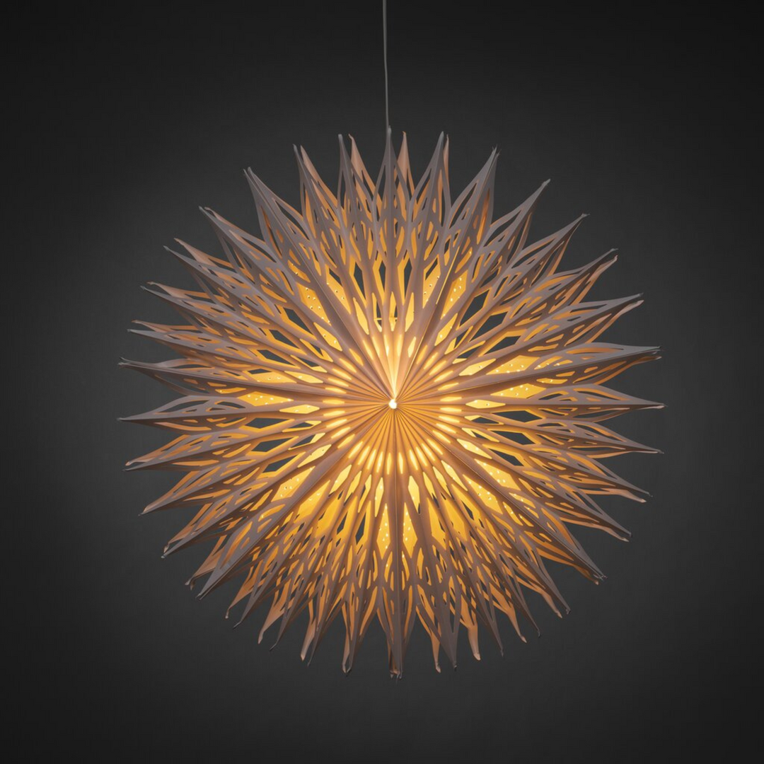 Pappstjerne 78 cm - Hvit-Julebelysning adventstjerne-Konstsmide-Hvit-5929-200-Lightup.no