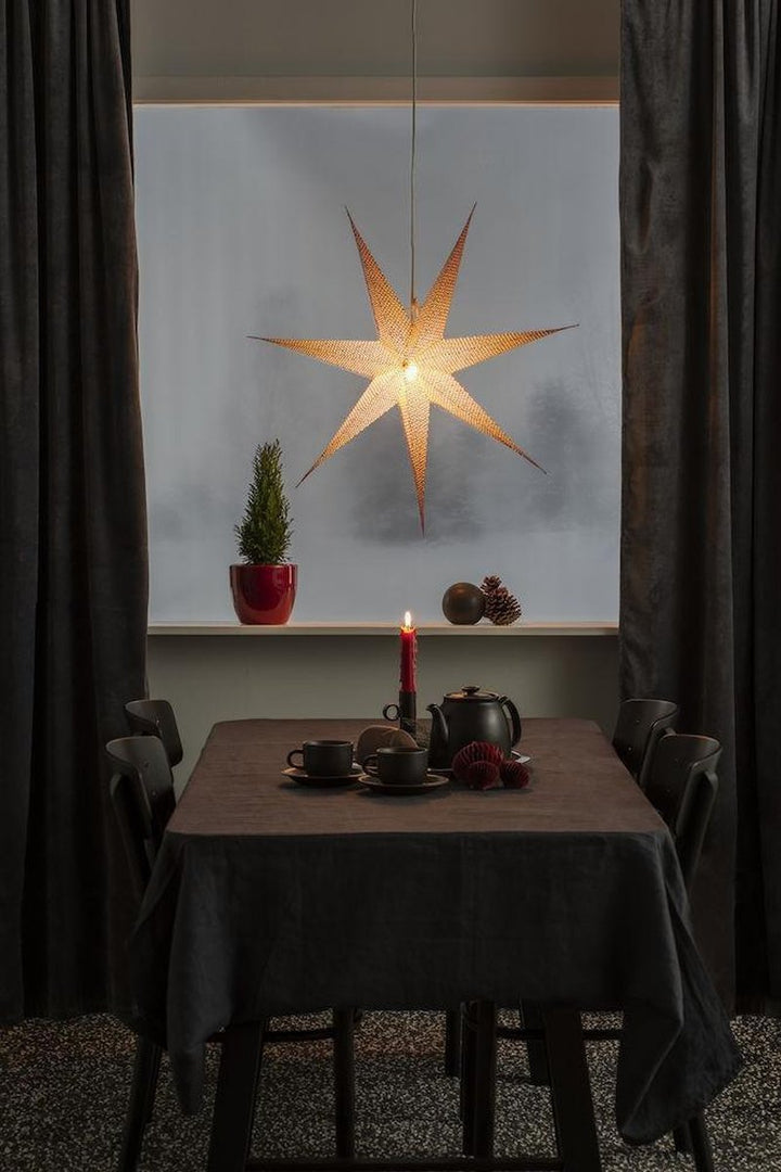 Pappstjerne 78 cm - Messing-Julebelysning adventstjerne-Konstsmide-Messing-5901-830-Lightup.no
