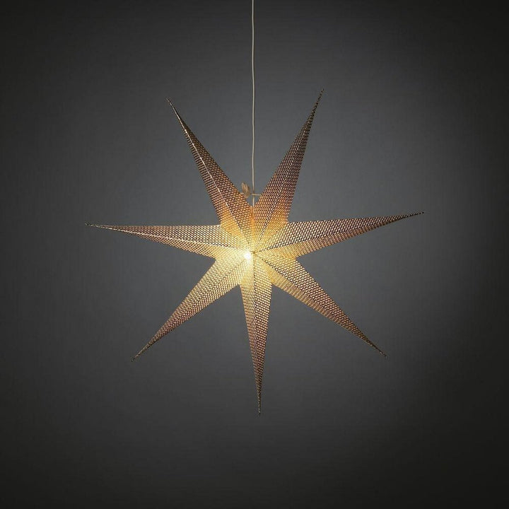 Pappstjerne 78 cm - Messing-Julebelysning adventstjerne-Konstsmide-Messing-5901-830-Lightup.no