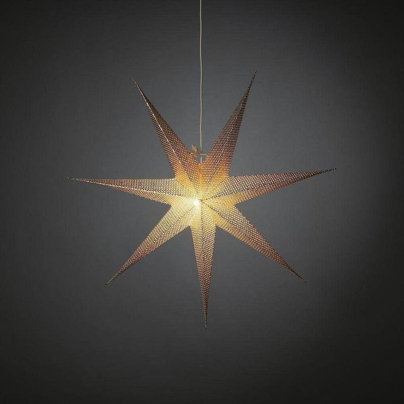Pappstjerne 78 cm - Messing-Julebelysning adventstjerne-Konstsmide-5901-830-Lightup.no
