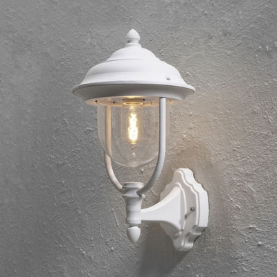 Parma vegglampe utendørslampe opp - Hvit-Utebelysning vegg klassisk-Konstsmide-7223-250-Lightup.no