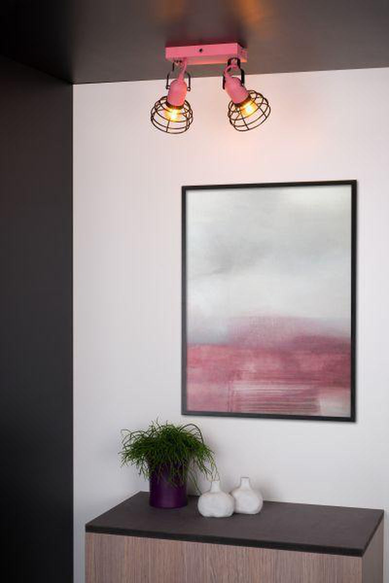 Pauline taklampe - Rosa-Taklamper-Lucide-Rosa-LC08927/02/66-Lightup.no