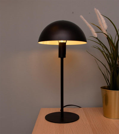 Pavia bordlampe 40 cm - Svart med hvit skjerminnside-Bordlamper-Scanlight-169754-Lightup.no