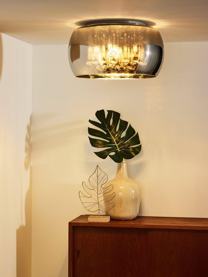 Pearl taklampe 40 cm - Krom-Taklamper-Lucide-Krom / Røyk-LC70163/05/11-Lightup.no