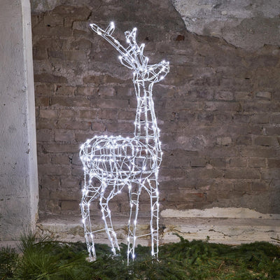 Pegasus siluett reinsdyr 120 cm utendørsdekorasjon IP44 240 hvit led-Julebelysning dekor og pynt ute-Star Trading-803-67-Lightup.no